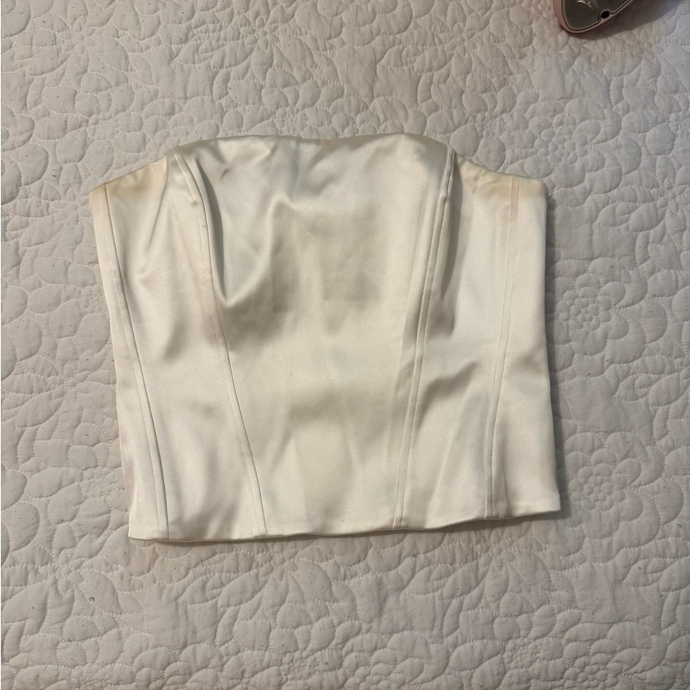 Wilfred Cream Satin Top
